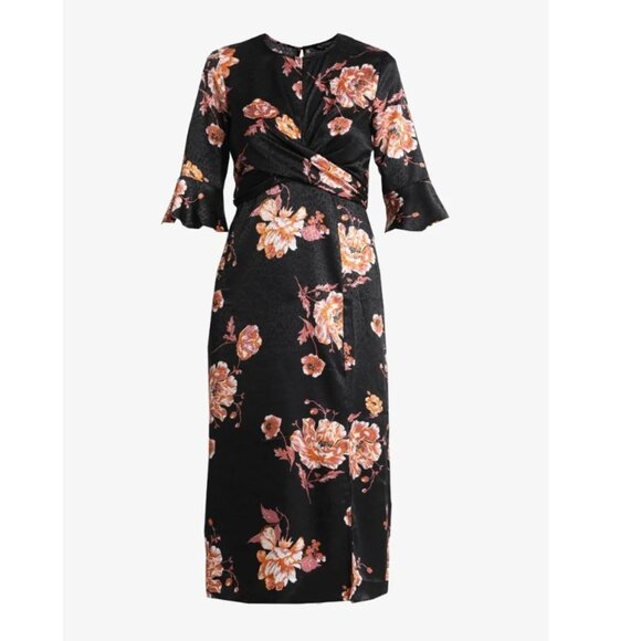 Miss Selfridge Black Day Dress – Size 4– Elegant Everyday Style - Picture 1 of 12